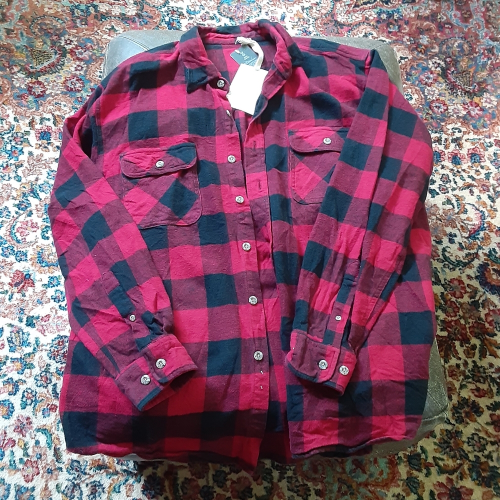 Urban Renewal Plaid Flannel Shirt